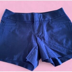Lilly Pulitzer Deep Blue Joette Stretch Womens Shorts Size 2